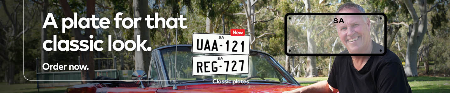 Classic number plate